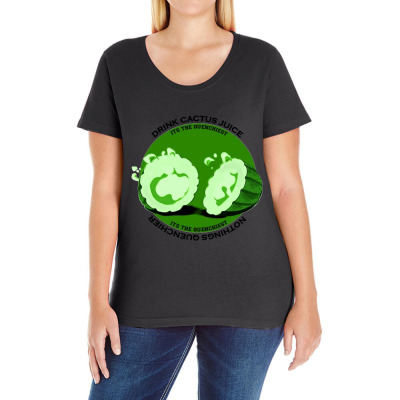 Cactus Juice Logo Ladies Curvy T-shirt Designed By Warning