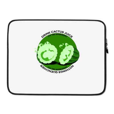 Cactus Juice Logo Laptop Sleeve Designed By Warning