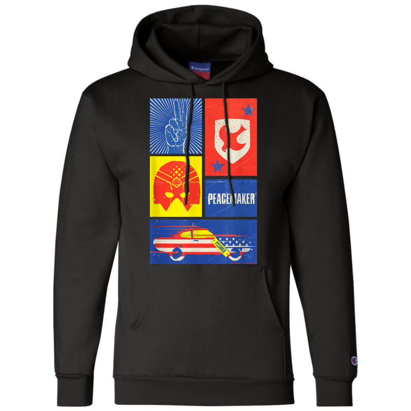 Peacemaker Sign, Shield, Helmet And Car T Shirt Champion Hoodie | Artistshot