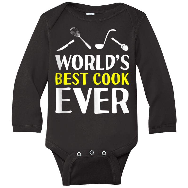 World's Best Cook Ever Cooking Chef Kitchen Cuisine Gourmet Tank Top Long Sleeve Baby Bodysuit by choninzel | Artistshot