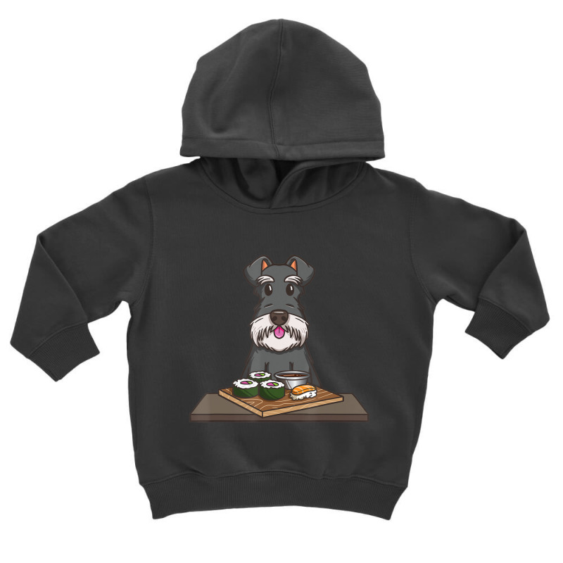 Schnauzer And Sushi Japanese Food And Dog Lovers Kids Toddler Hoodie by namnguyen | Artistshot