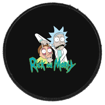 Funny Story Round Patch Designed By Warning