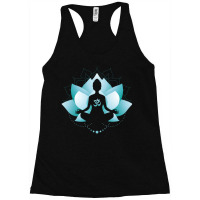 Blue Lotus Blossom Blue Toned Racerback Tank | Artistshot