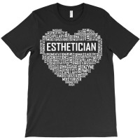 Womens Esthetician Heart Gifts Aesthetician Beautician Love Gift V Nec T-shirt | Artistshot