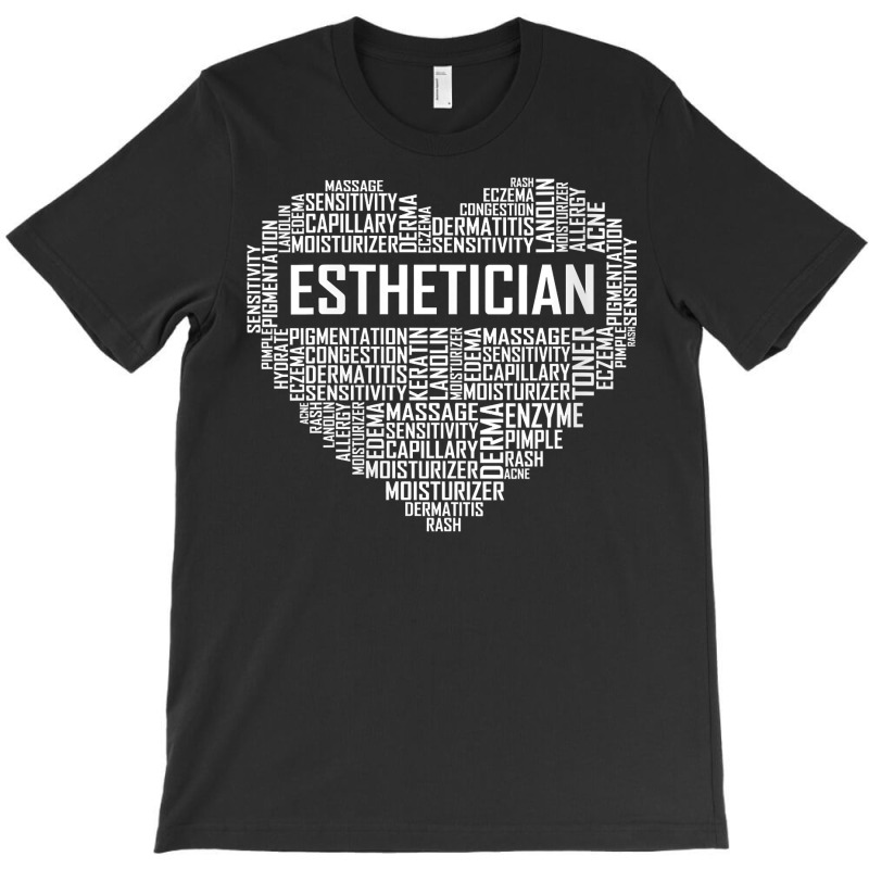 Womens Esthetician Heart Gifts Aesthetician Beautician Love Gift V Nec T-shirt | Artistshot