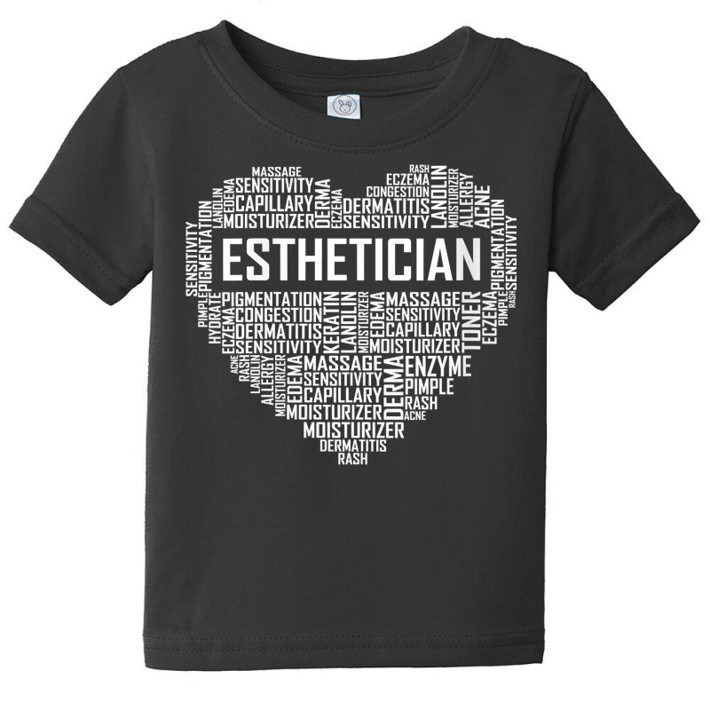 Womens Esthetician Heart Gifts Aesthetician Beautician Love Gift V Nec Baby Tee | Artistshot