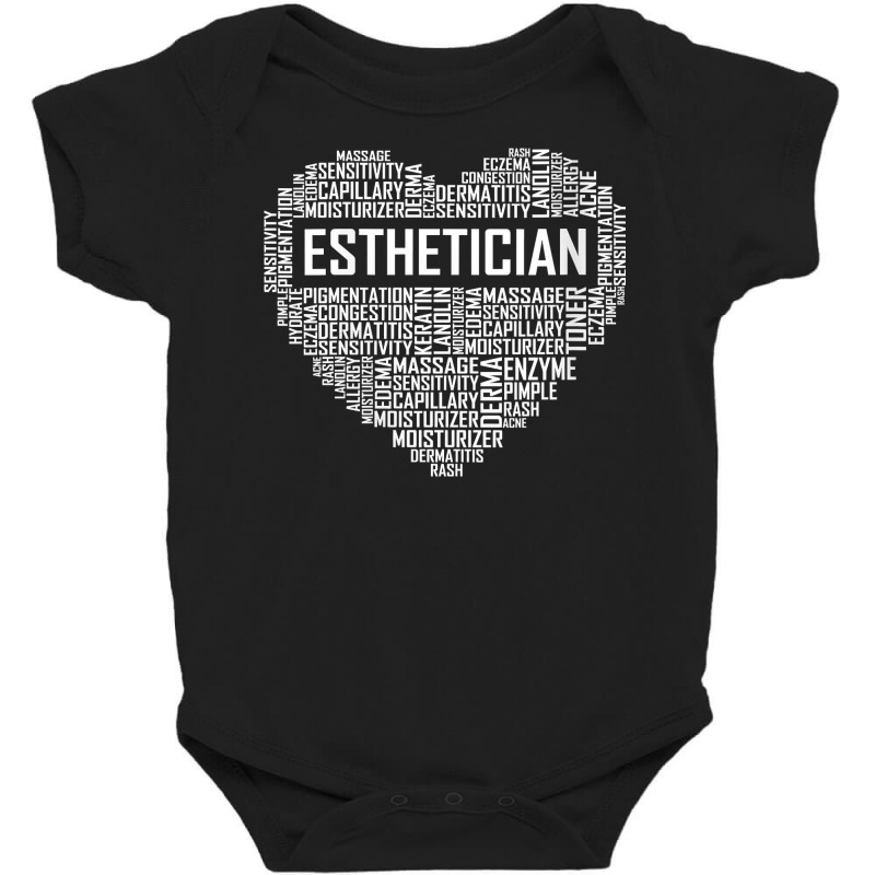 Womens Esthetician Heart Gifts Aesthetician Beautician Love Gift V Nec Baby Bodysuit | Artistshot