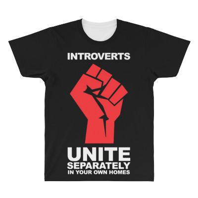 Dont Introverts All Over Men's T-shirt Designed By Warning