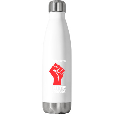 Dont Introverts Stainless Steel Water Bottle Designed By Warning