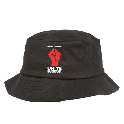 Dont Introverts Bucket Hat Designed By Warning
