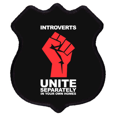 Dont Introverts Shield Patch Designed By Warning