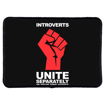 Dont Introverts Rectangle Patch Designed By Warning