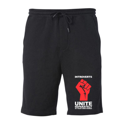 Dont Introverts Fleece Short Designed By Warning