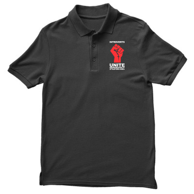 Dont Introverts Men's Polo Shirt Designed By Warning