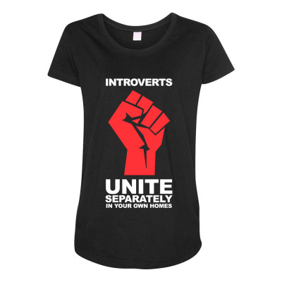 Dont Introverts Maternity Scoop Neck T-shirt Designed By Warning