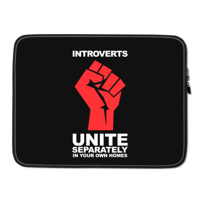 Dont Introverts Laptop Sleeve Designed By Warning