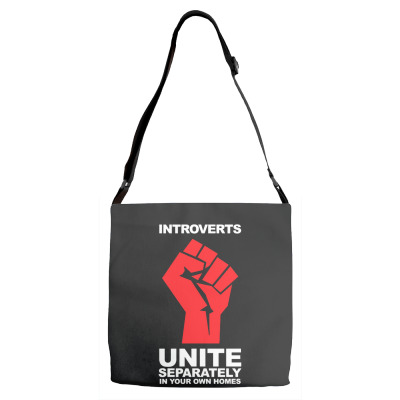 Dont Introverts Adjustable Strap Totes Designed By Warning