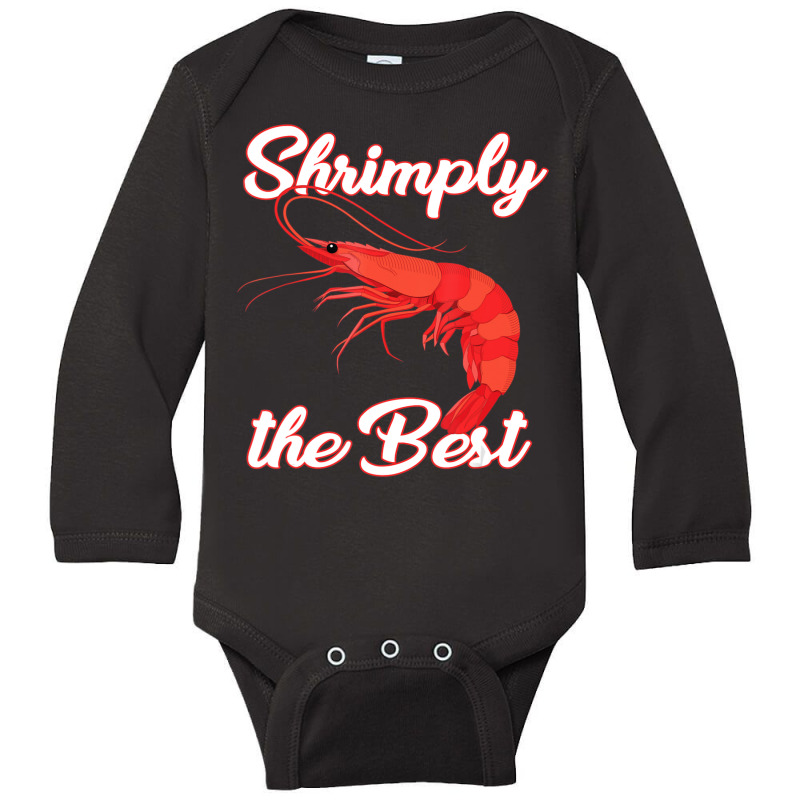 Shrimp Saying Seafood Lover Long Sleeve Baby Bodysuit | Artistshot