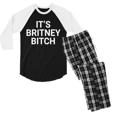 Britney New Album Men's 3/4 Sleeve Pajama Set Designed By Warning