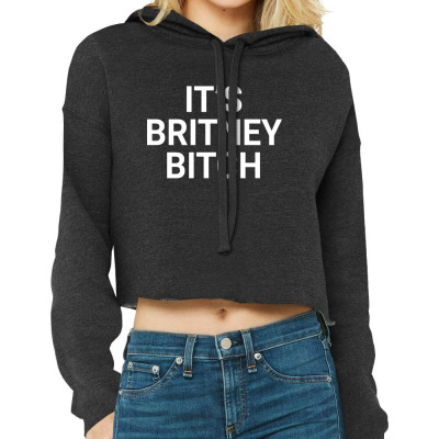 Britney New Album Cropped Hoodie Designed By Warning