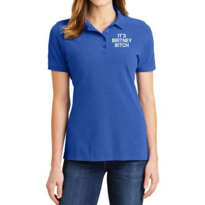 Britney New Album Ladies Polo Shirt Designed By Warning