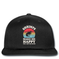 Shrimps Make Me Happy Shrimp Sea Animal Seafood Retro Men Printed Hat | Artistshot