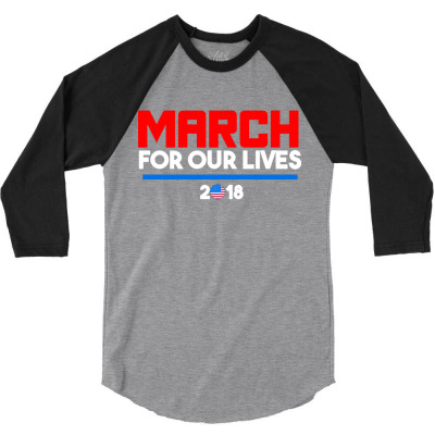 For Our Lives 2018 T Shirts 3/4 Sleeve Shirt Designed By Warning