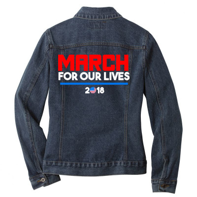 For Our Lives 2018 T Shirts Ladies Denim Jacket Designed By Warning