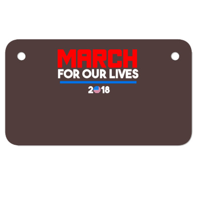 For Our Lives 2018 T Shirts Motorcycle License Plate Designed By Warning
