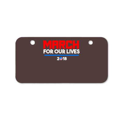 For Our Lives 2018 T Shirts Bicycle License Plate Designed By Warning