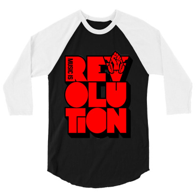 Revolution Music Carlcox 3/4 Sleeve Shirt Designed By Warning