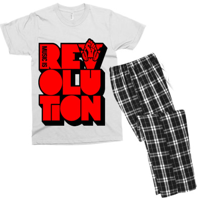 Revolution Music Carlcox Men's T-shirt Pajama Set Designed By Warning
