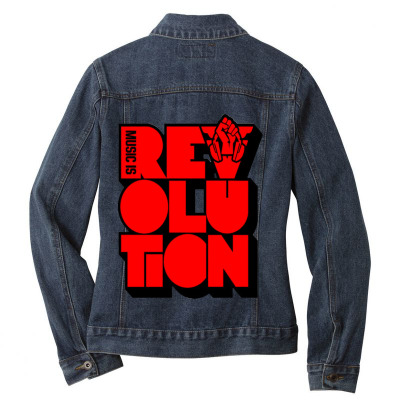 Revolution Music Carlcox Ladies Denim Jacket Designed By Warning