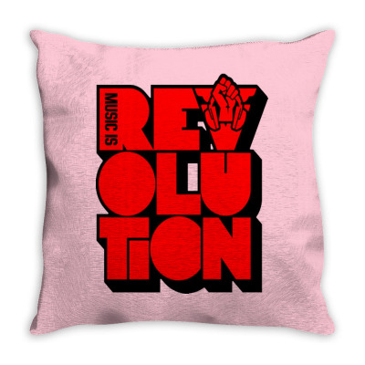 Revolution Music Carlcox Throw Pillow Designed By Warning