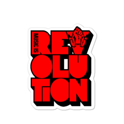 Revolution Music Carlcox Sticker Designed By Warning