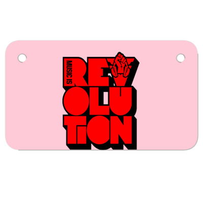 Revolution Music Carlcox Motorcycle License Plate Designed By Warning