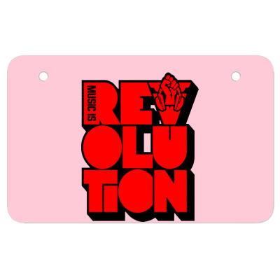 Revolution Music Carlcox Atv License Plate Designed By Warning