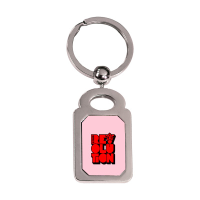 Revolution Music Carlcox Silver Rectangle Keychain Designed By Warning