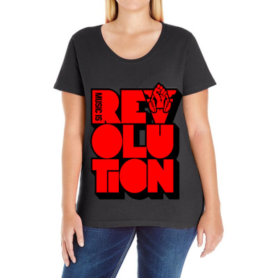 Revolution Music Carlcox Ladies Curvy T-shirt Designed By Warning