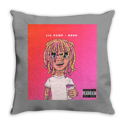 Rapper New Album Throw Pillow Designed By Warning