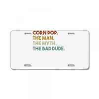 Vintage Corn Pop Was A Bad Dude Funny T Shirt License Plate | Artistshot