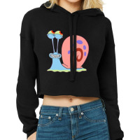 Happy Gary The Snail Cropped Hoodie | Artistshot