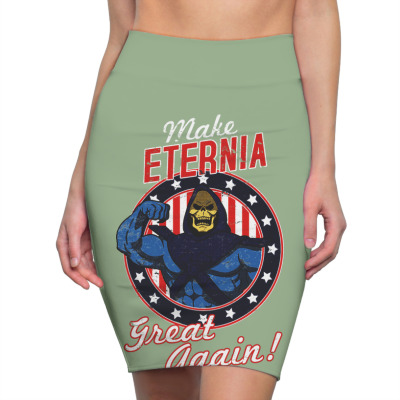 Skeletor Great Again Pencil Skirts Designed By Warning
