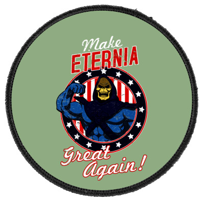 Skeletor Great Again Round Patch Designed By Warning
