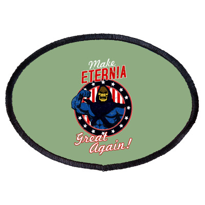 Skeletor Great Again Oval Patch Designed By Warning
