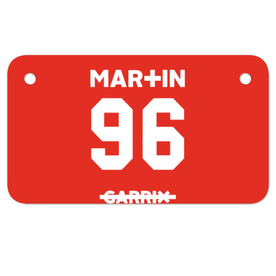He Martin Motorcycle License Plate Designed By Warning