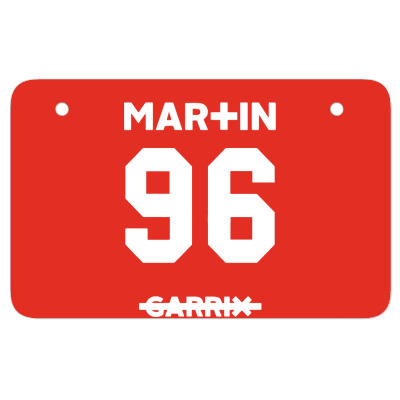 He Martin Atv License Plate Designed By Warning