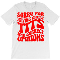 Womens Sorry For Having Great Tita And Correct Opinions Groovy V Neck T-shirt | Artistshot