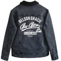 Relson Gracie Varsity Style Jiu Jitsu Pullover Hoodie Unisex Sherpa-lined Denim Jacket | Artistshot