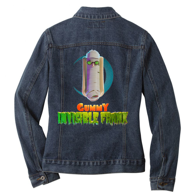 Trending Halloweeners - Gummy Invisible Wiener Ladies Denim Jacket by quanghuydinh1 | Artistshot